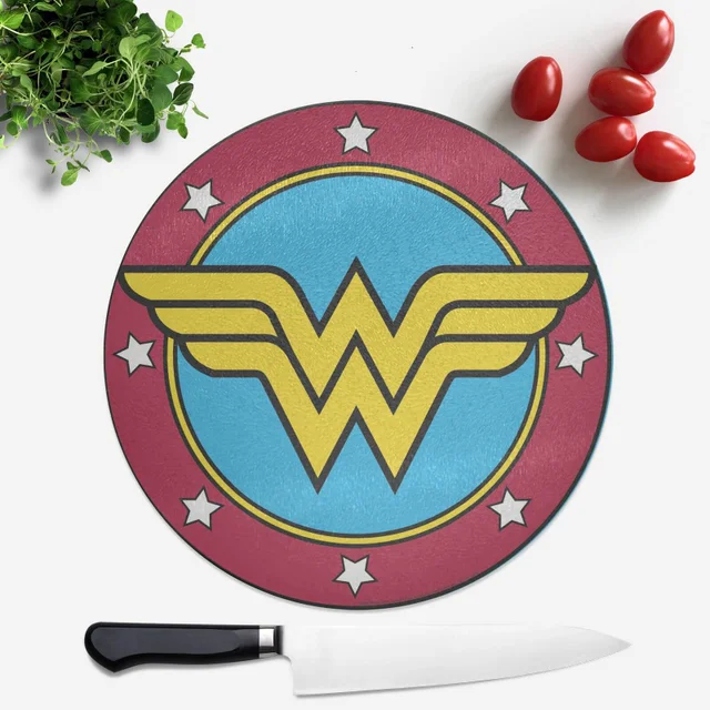 Planche à découper Ronde Bouclier Wonder Woman