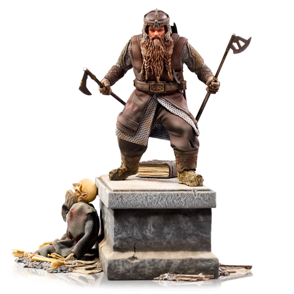 Iron Studios BDS Le seigneur des anneaux Figurine articulée à l'échelle Deluxe 1/10 Gimli 21 cm Image 1