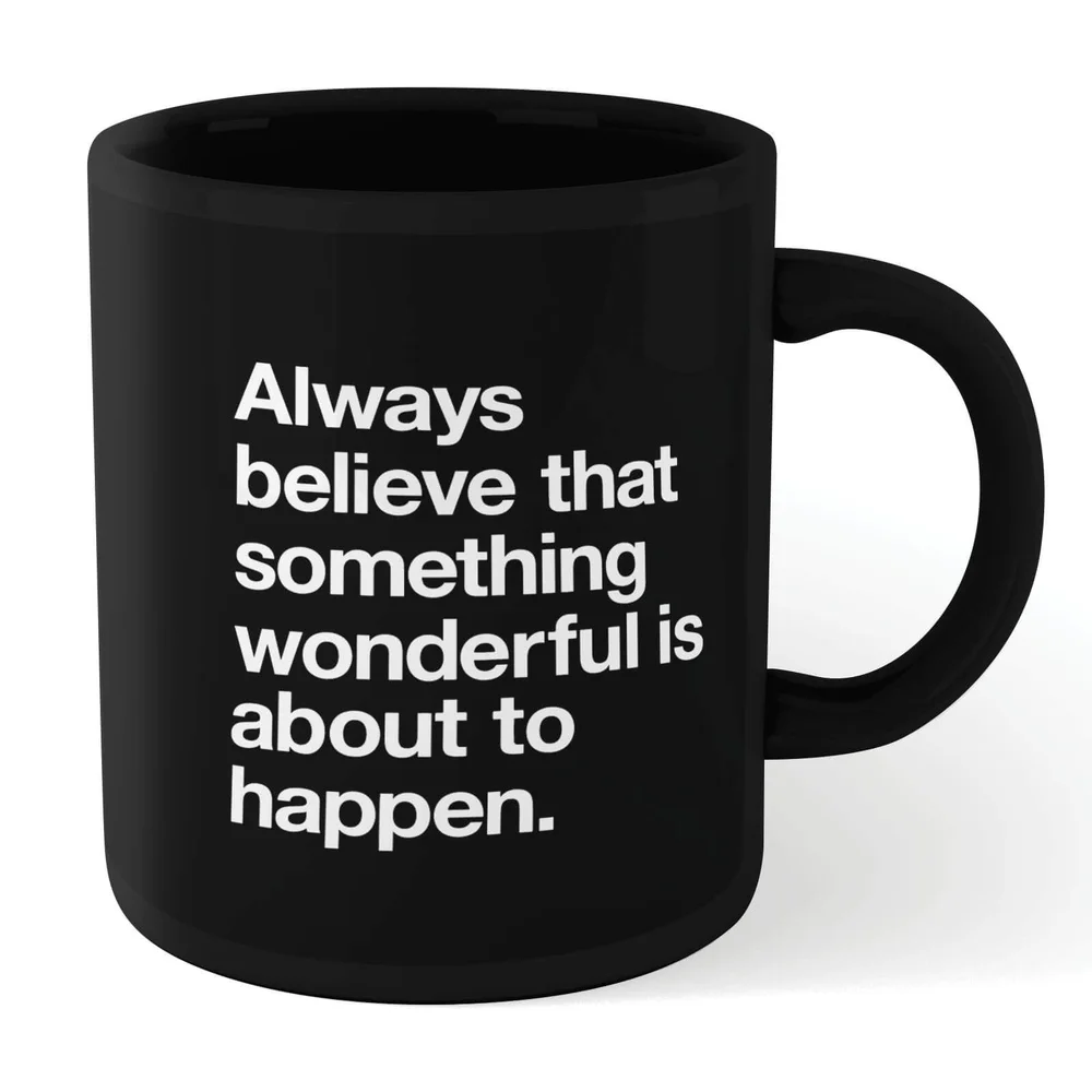 The Motivated Type Something Wonderful Mug - Black Image 1
