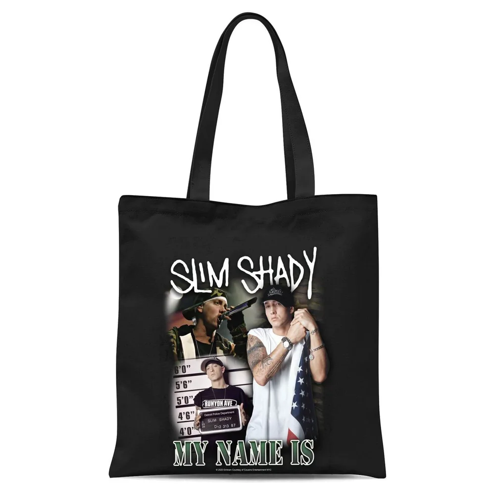 Tote Bag My Name Is Slim Shady - Noir Image 1