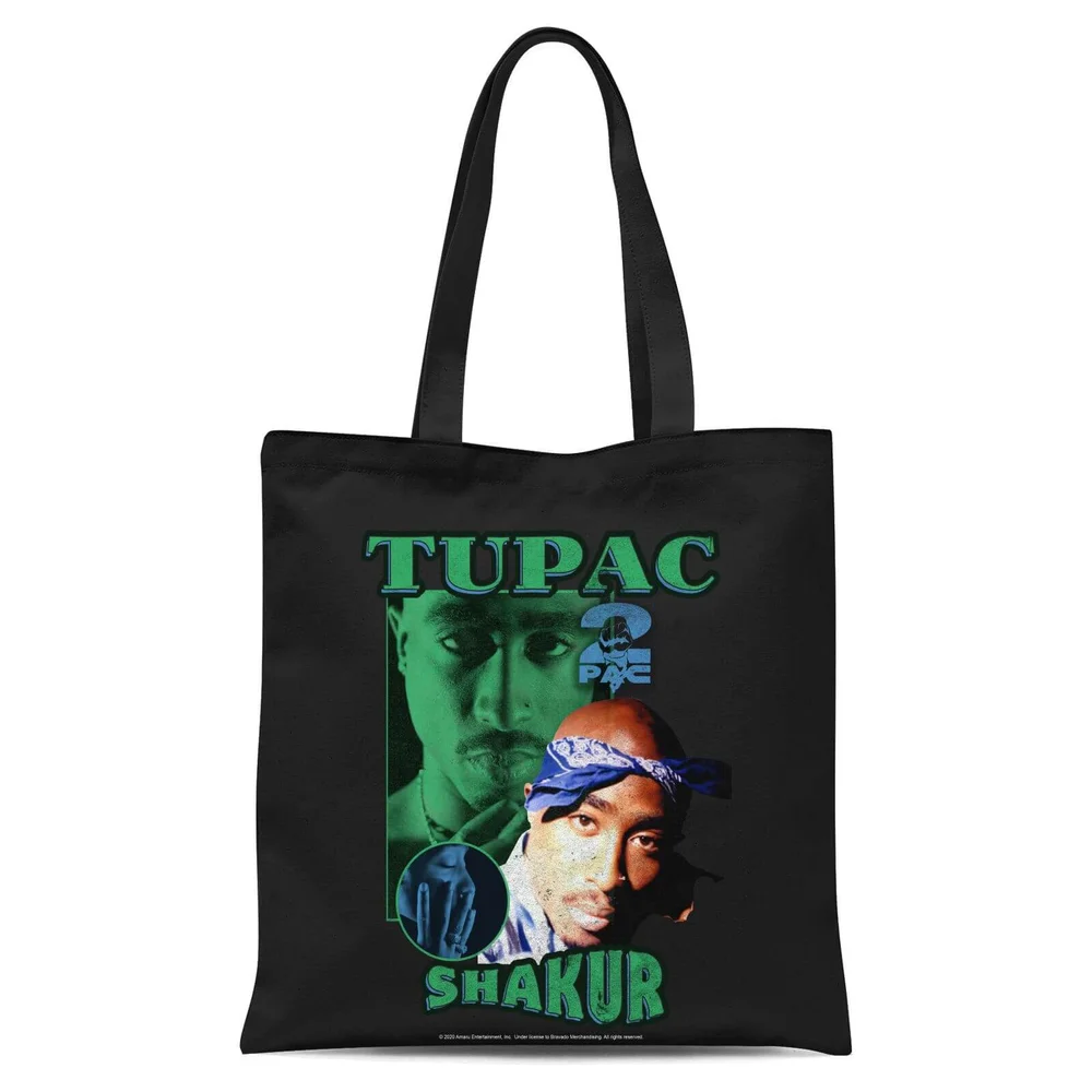 Tote Bag Tupac Shakur - Noir Image 1
