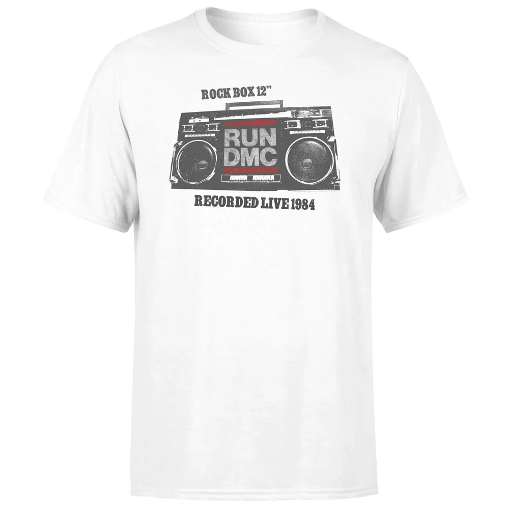 T-shirt Run DMC Recorded Live 1984 - Blanc - Unisexe - 3XL Image 1