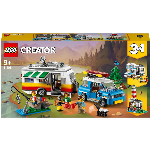LEGO Creator: 3 en 1 Les Vacances en Caravane en Famille(31108)