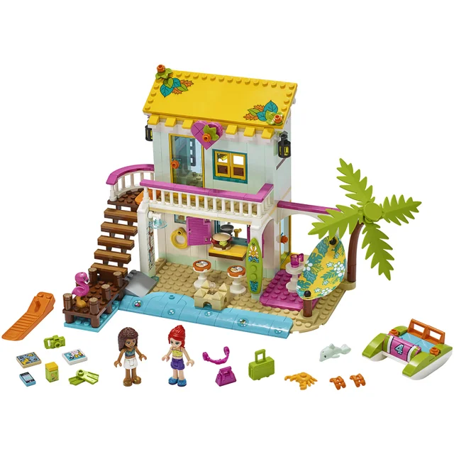 LEGO Friends: La Maison sur la Plage, avec Mini Poupée, Jeu de Construction(41428)