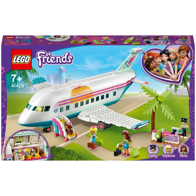 LEGO Friends: L’avion de Heartlake City: avec 3 Mini Poupées, Jouet pour Enfant(41429)