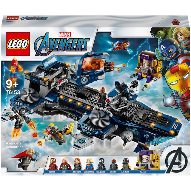 Jouet LEGO Marvel L'héliporteur des Avengers (76153)