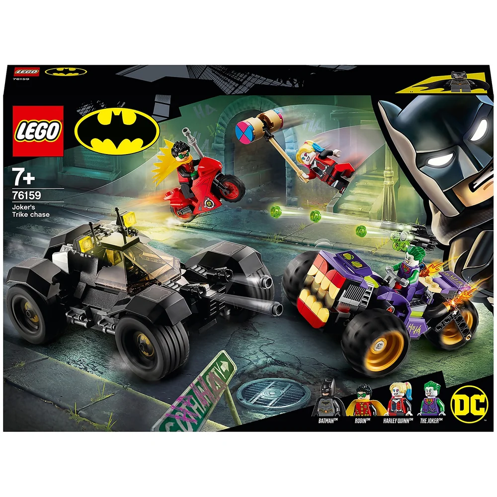 LEGO DC Comics Super Heroes 76159 La poursuite du Joker en moto à 3 roues Image 1