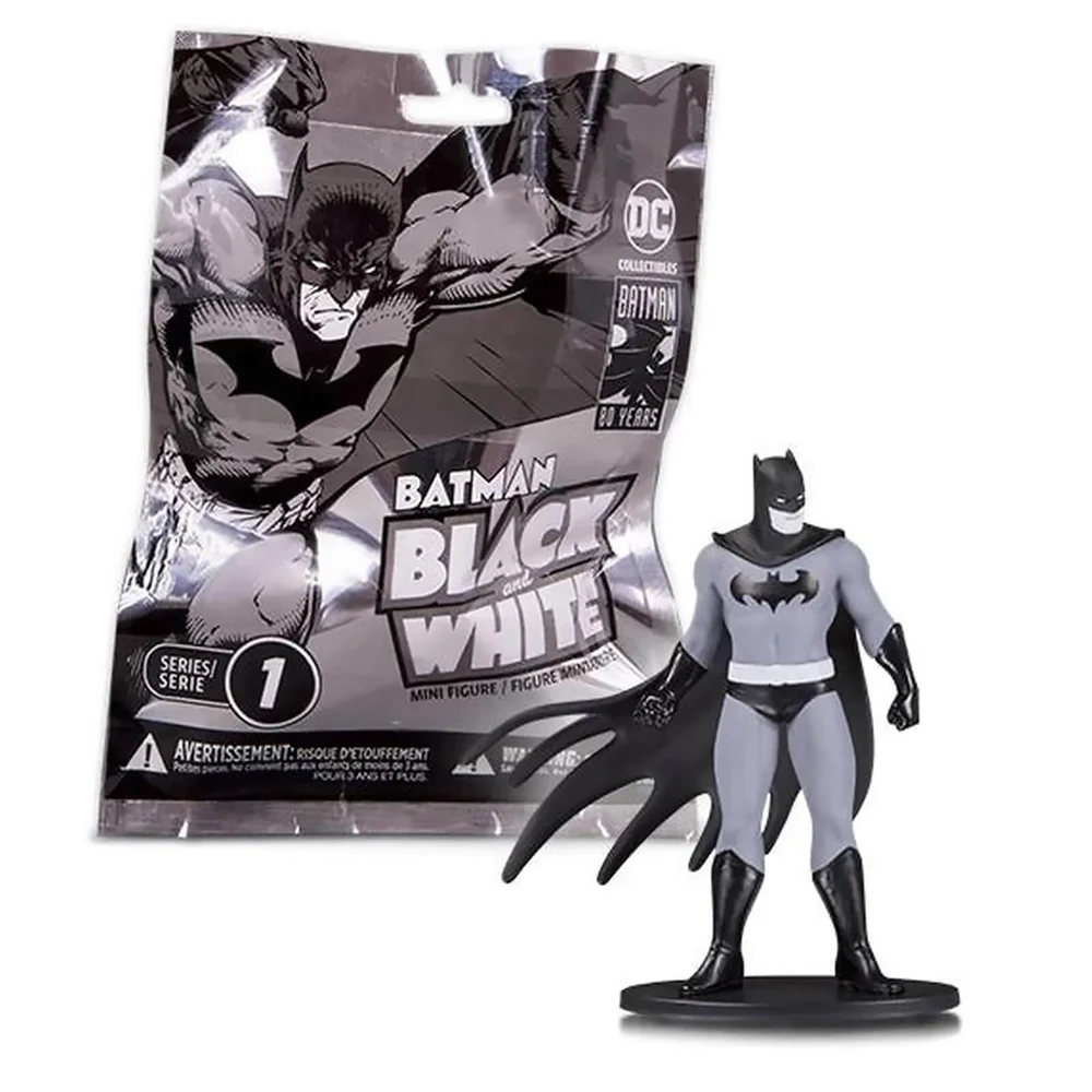 DC Collectibles DC Comics Batman Noir et Blanc Mini Figure Blind Bag - Vague 1 (Assortiment) Image 1