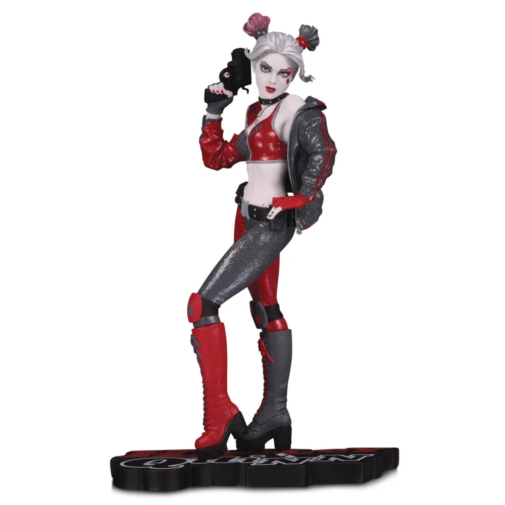 DC Collectibles DC Comics Statuette Harley Quinn Rouge, Blanc et Noir par Joshua Middleton Image 1