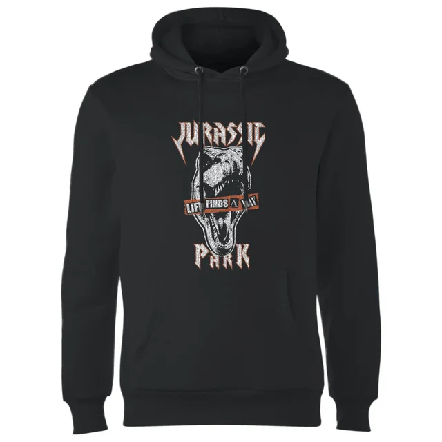 Sweat à capuche Jurassic Park Rex Punk - Noir