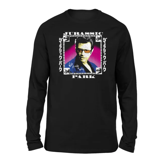 T-shirt Jurassic Park Jeff Long Sleeve - Noir - Unisexe