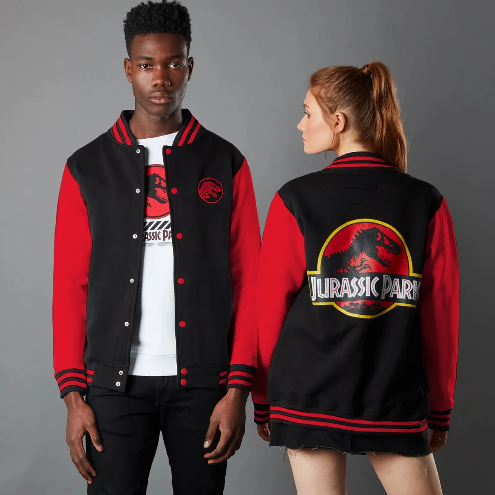 Veste Teddy Jurassic Park Primal Park Ranger Noir/Rouge - Unisexe - S Image 1