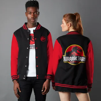 Veste Teddy Jurassic Park Primal Park Ranger Noir/Rouge - Unisexe
