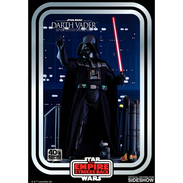 Hot Toys Star Wars Figurine articulée à l'échelle 1/6 Dark Vador 35 cm L'Empire contre-attaque Collection du 40e anniversaire
