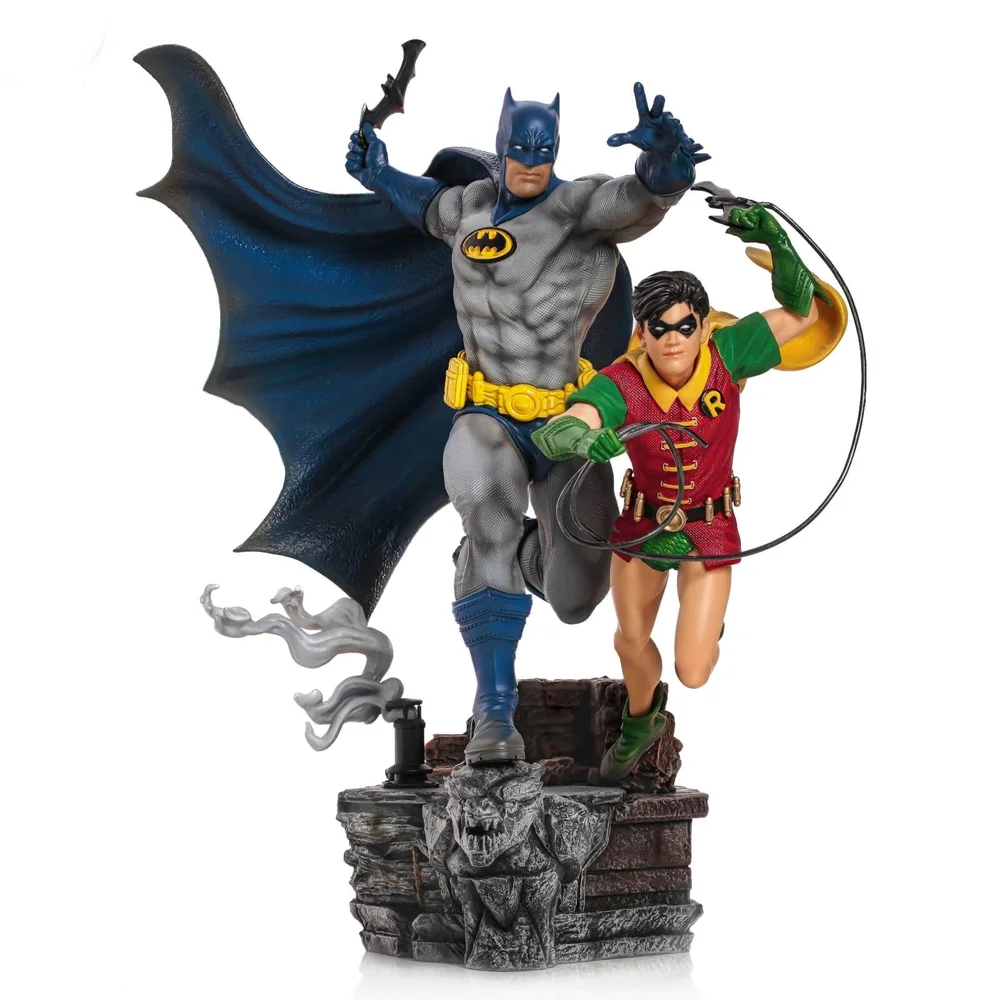 Statuette Batman & Robin de Ivan Reis à l'échelle 1/10 DC Comics Deluxe Art Scale 25cm - Iron Studios Image 1