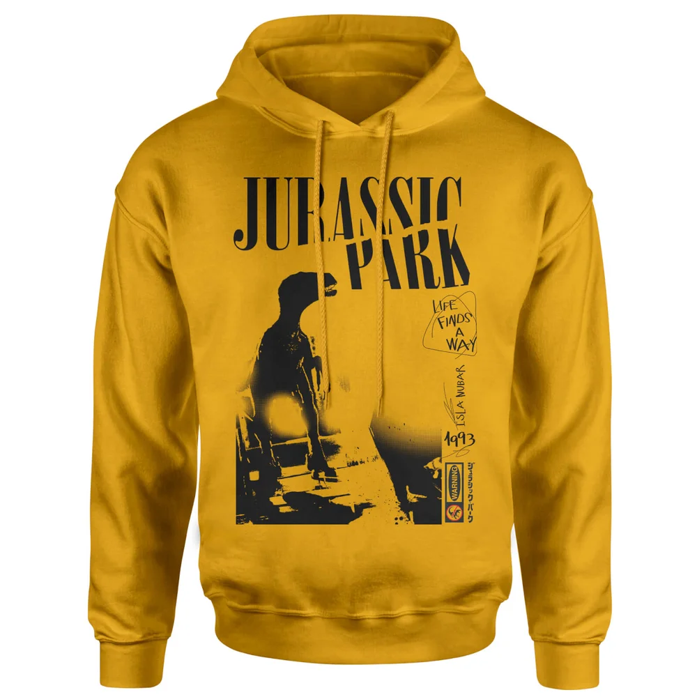 Sweat à capuche Jurassic Park Isla Nublar Punk - Jaune Moutarde - S Image 1