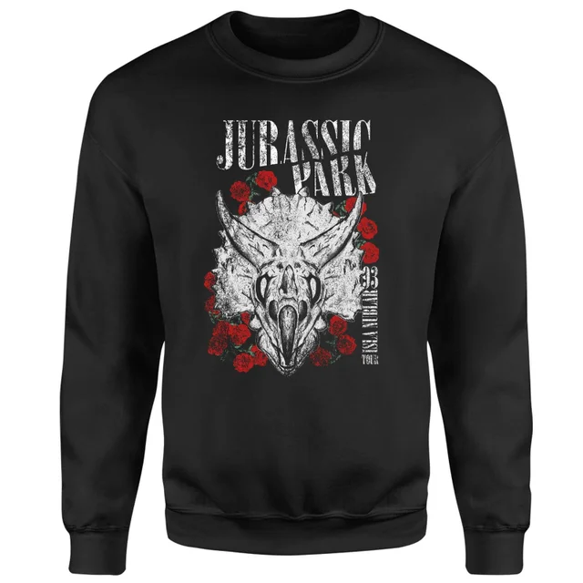 Sweat-shirt Jurassic Park Isla Nublar 93 - Noir