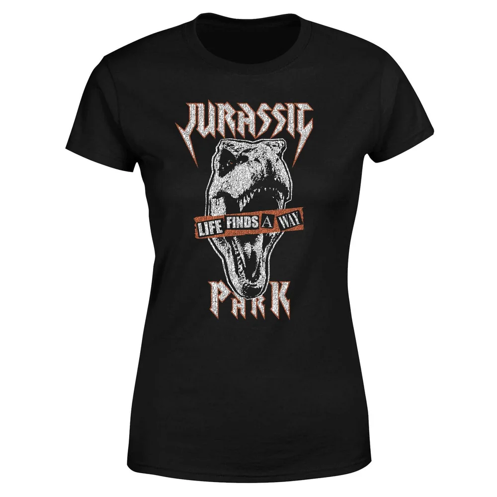 T-shirt Jurassic Park Rex Punk - Noir - Femme - S Image 1