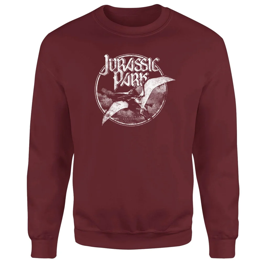 Sweat-shirt Jurassic Park Flying Threat - Bordeaux - S Image 1
