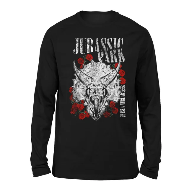 T-shirt Jurassic Park Islar Nublar 93 Long Sleeved - Noir - Unisexe
