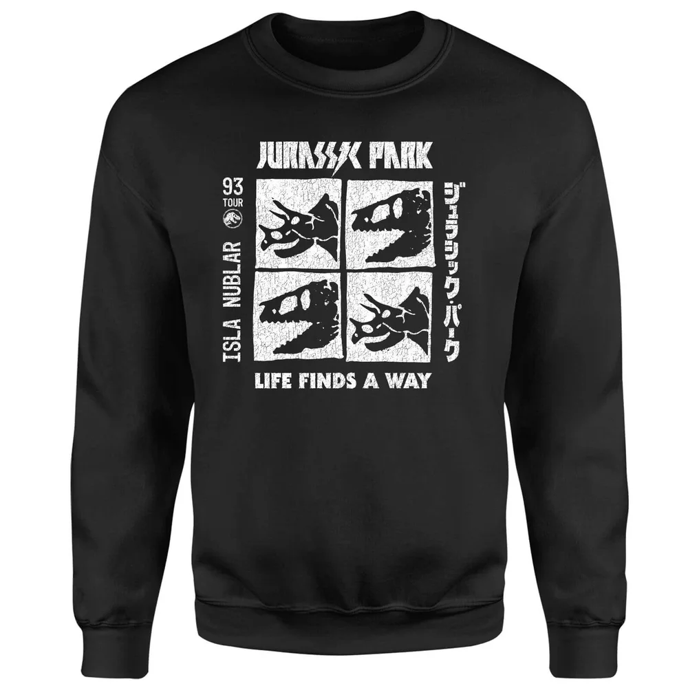Sweat-shirt Jurassic Park The Faces - Noir - S Image 1