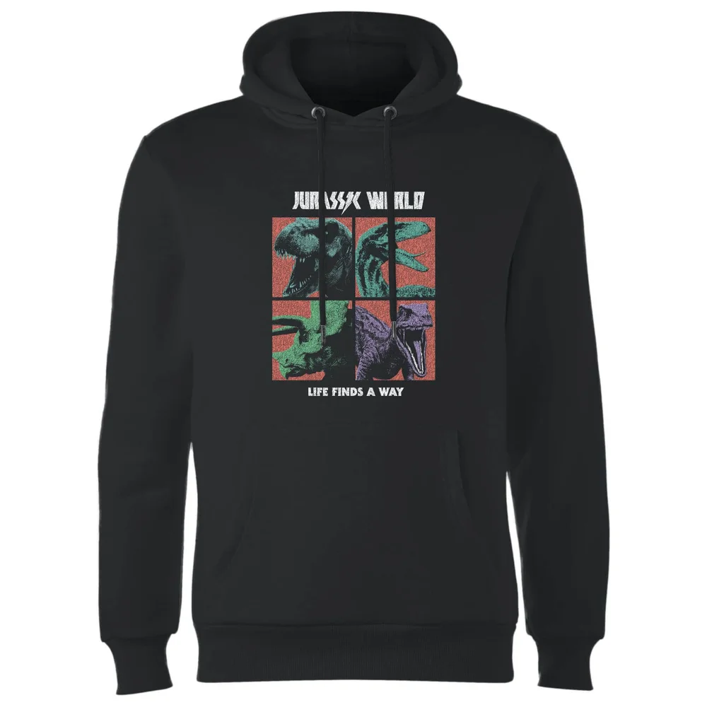 Sweat à capuche Jurassic Park World Four Colour Faces - Noir - S Image 1