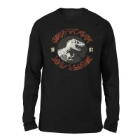 T-shirt Jurassic Park Classic Twist Jag Long Sleeved - Noir - Unisexe