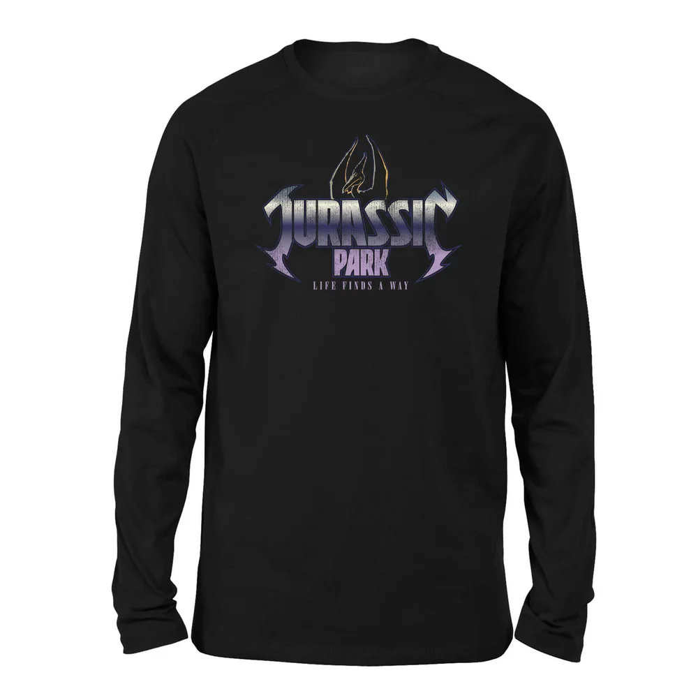 T-shirt Jurassic Park Life Finds A Way Long Sleeved - Noir - Unisexe - S Image 1