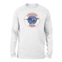 T-shirt Jurassic Park Jurassic Target Long Sleeved - Blanc - Unisexe - undefined undefined