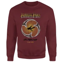 Sweat-shirt Jurassic Park Life Finds A Way Tour - Bordeaux - undefined undefined