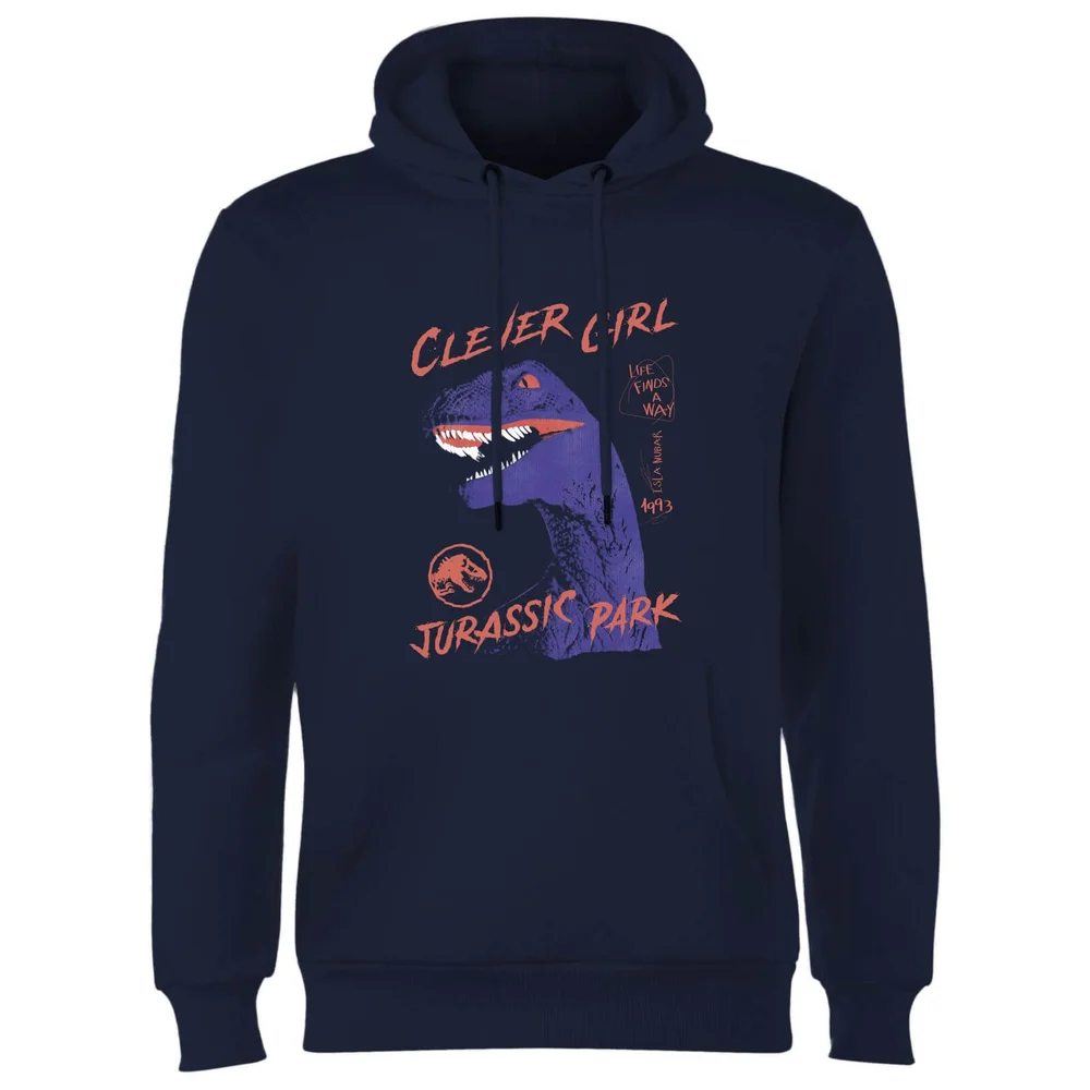 Sweat à capuche Jurassic Park Life Finds A Way Raptor - Bleu Marine - S Image 1