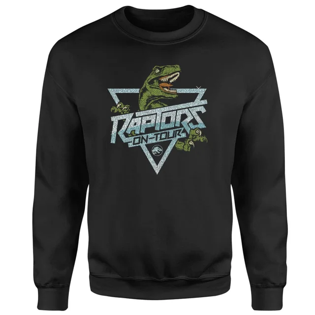Sweat-shirt Jurassic Park Raptors On Tour Stroke - Noir
