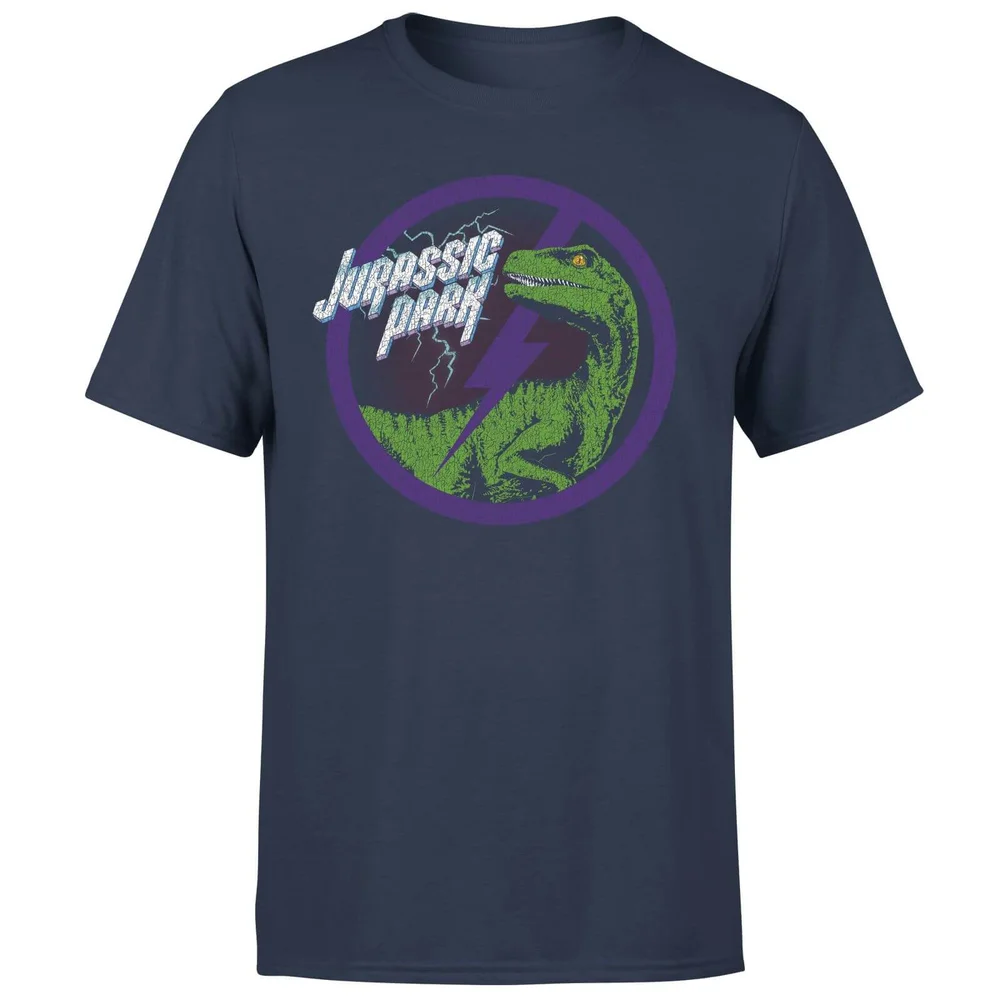 T-shirt Jurassic Park Raptor Bolt - Bleu Marine - Homme - S Image 1
