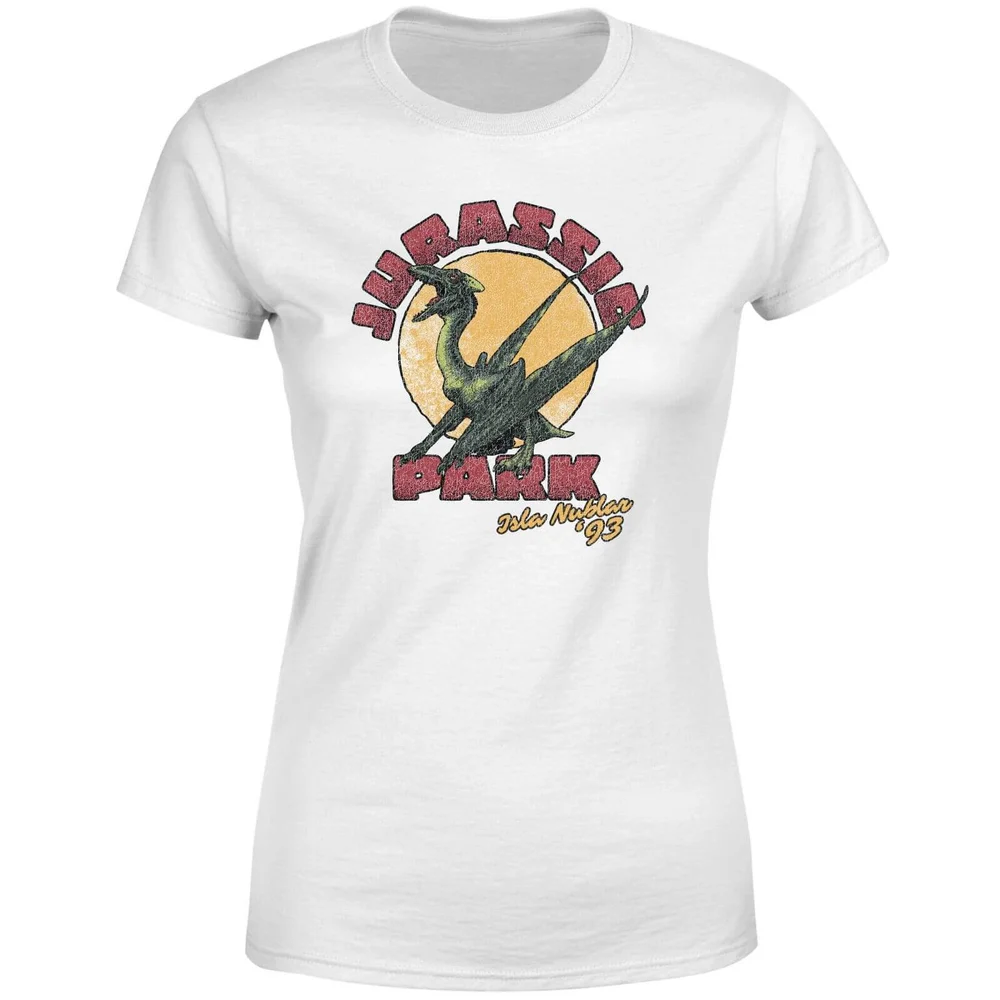 T-shirt Jurassic Park Winged Threat - Blanc - Femme - S Image 1
