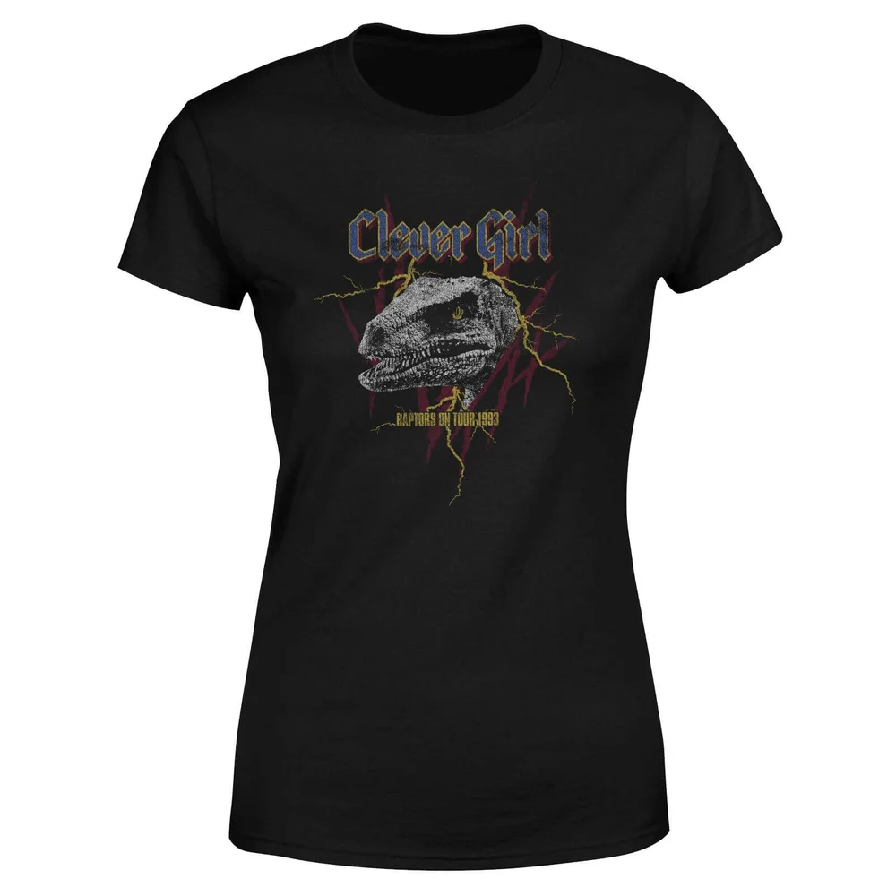 T-shirt Jurassic Park Clever Girl Raptors On Tour - Noir - Femme - S Image 1
