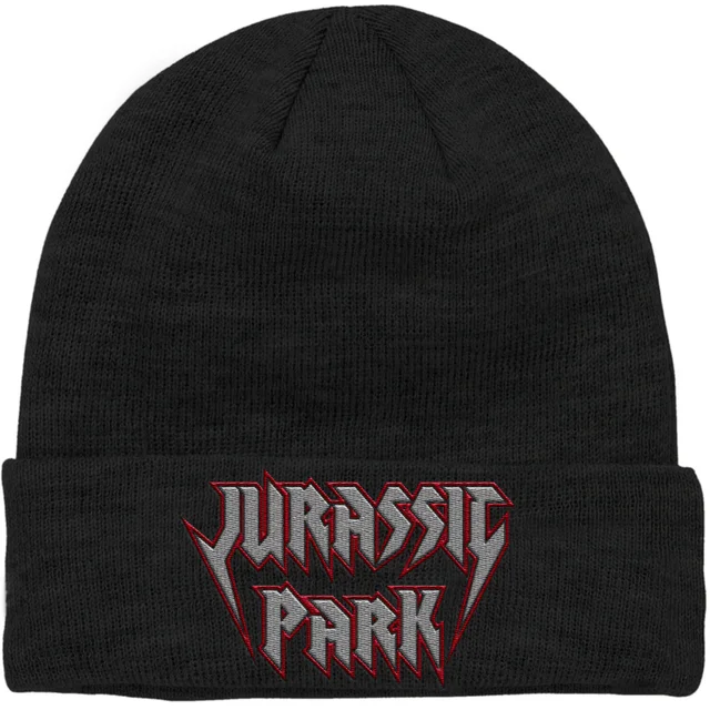 Bonnet Jurassic Park Rock Theme Logo Brodé