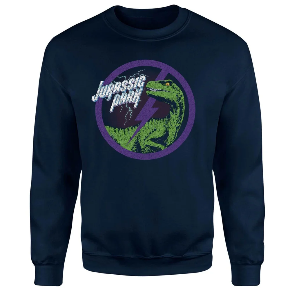 Sweat-shirt Jurassic Park Raptor Bolt - Bleu Marine - S Image 1