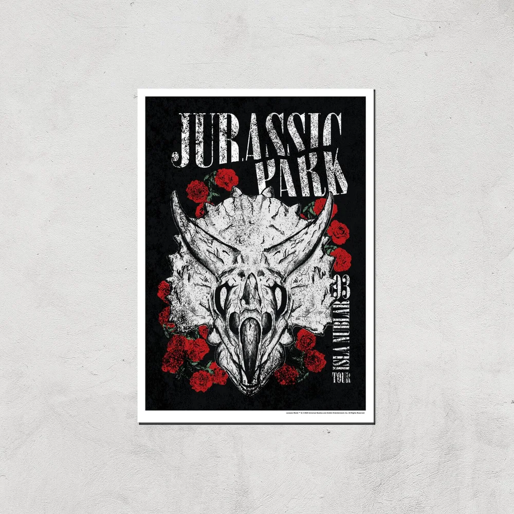 Poster Fine Art Jurassic Park Isla Nublar 93 - A4 - Print Only Image 1