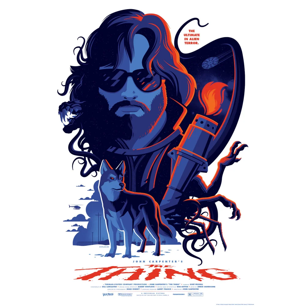 L'Effroyable Chose Sérigraphie de Tom Whalen Image 1