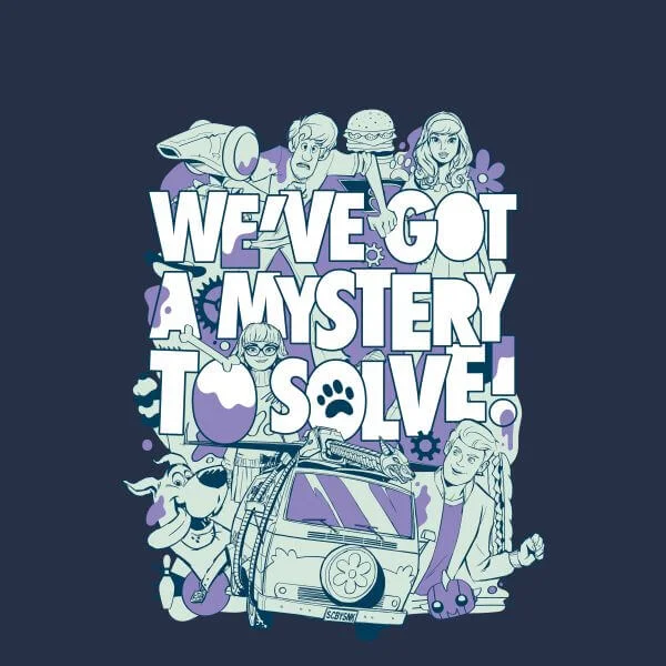 T-shirt We've Got A Mystery To Solve! - Bleu Marine - Femme