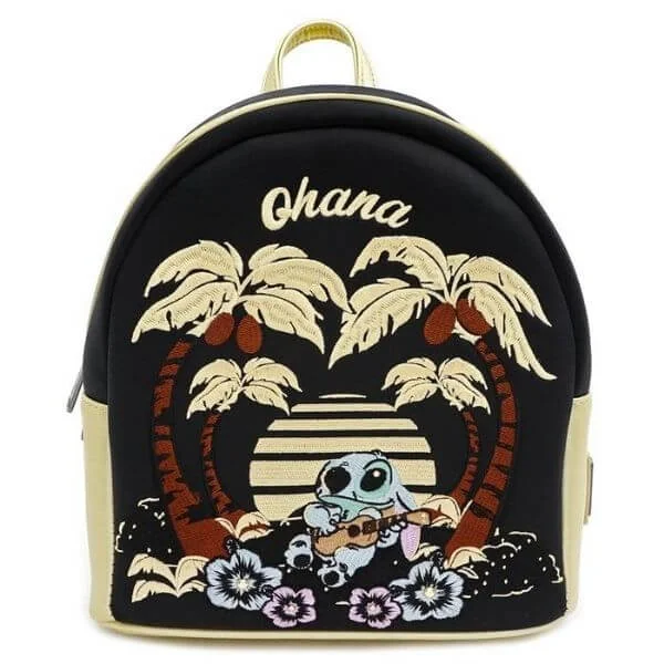 Sac à dos en satin Lilo et Stitch Loungefly Disney Image 1