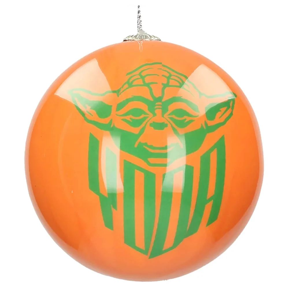 Star Wars Christmas Bauble - Yoda and Logo Image 1