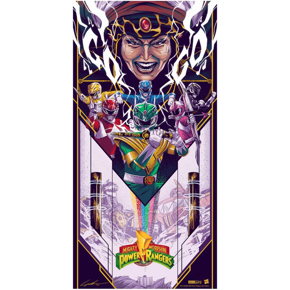 Affiche Art Giclée Hasbro Power Rangers par Jaren Hemphill Image 1