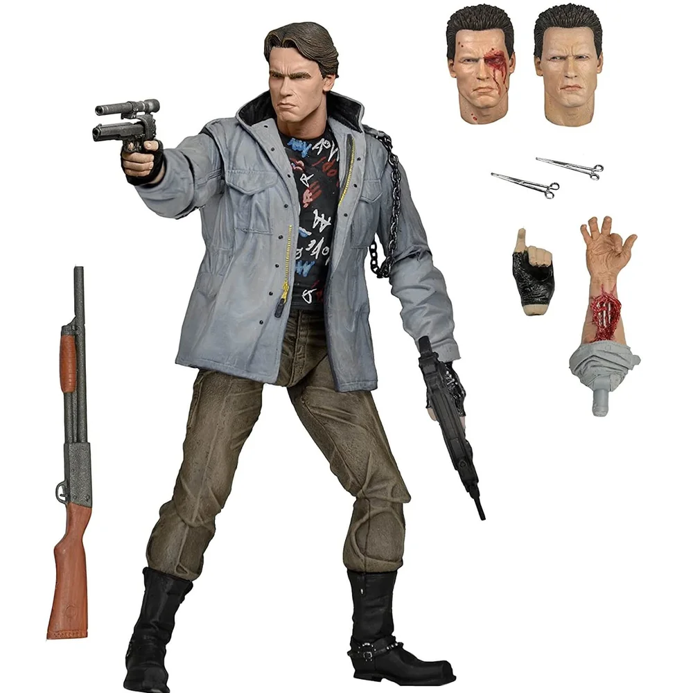 NECA Terminator Figurine articulée T-800 Tech Noir Ultimate 18 cm Image 1