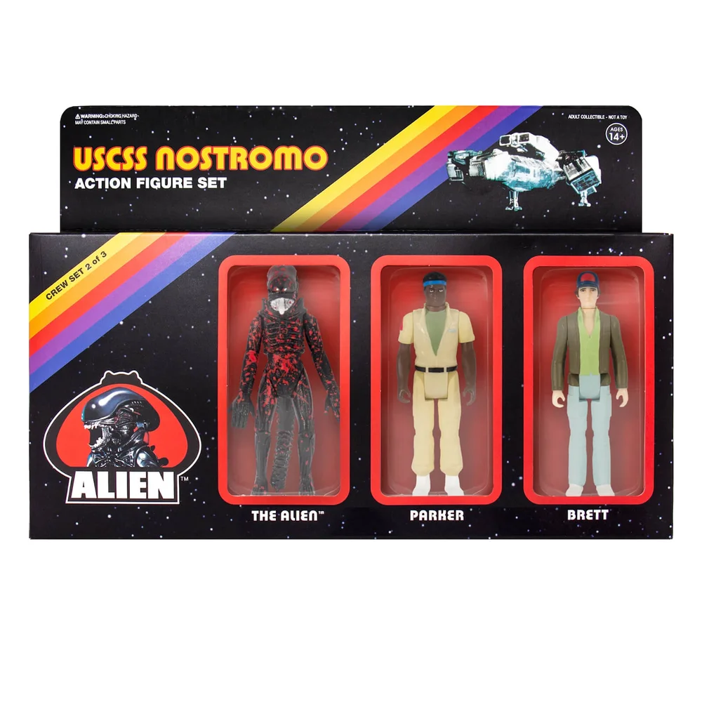 Super7 Alien Figurines articulées - Pack B (Brett, Parker, Alien à bouche ouverte) Image 1