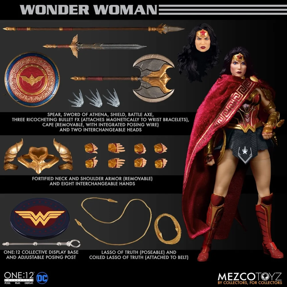 Mezco One:12 Collective DC Comics Figurine articulée Wonder Woman Image 1