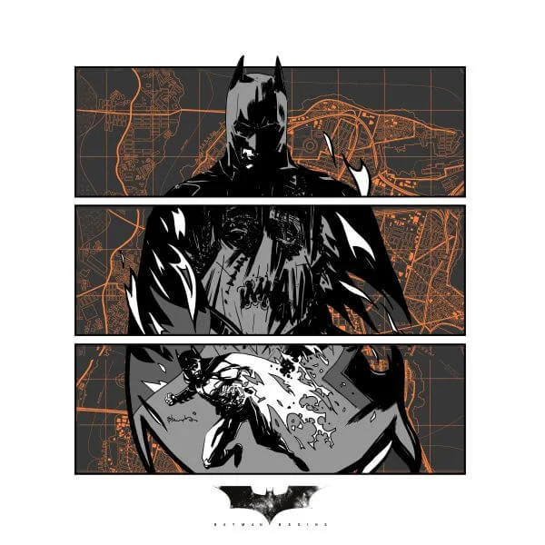 T-Shirt Batman Begins Gotham City Defender Femme - Blanc