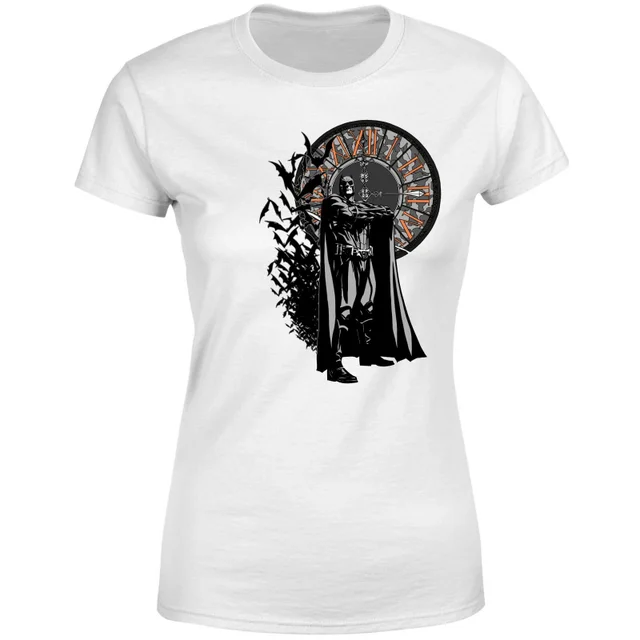 T-Shirt Batman Begins Face Your Fear Femme - Blanc