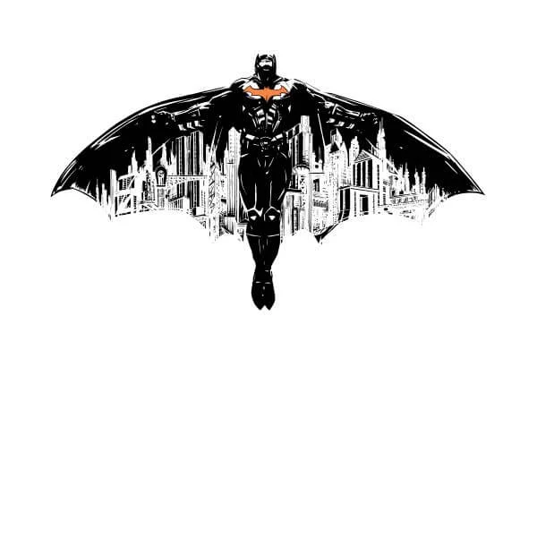 T-Shirt Batman Begins The City Belongs To Me Femme - Blanc