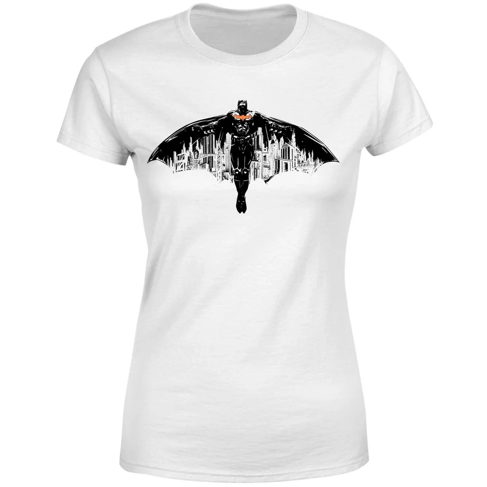 T-Shirt Batman Begins The City Belongs To Me Femme - Blanc - XS Image 1